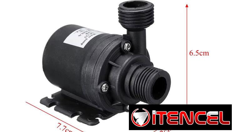 Bomba de agua ultrasilenciosa, Mini Motor sin escobillas DC12V/24V, adaptador de bomba de agua sumergible para piscina