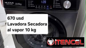 Lavadora secadora al vapor 10 kg milexus
