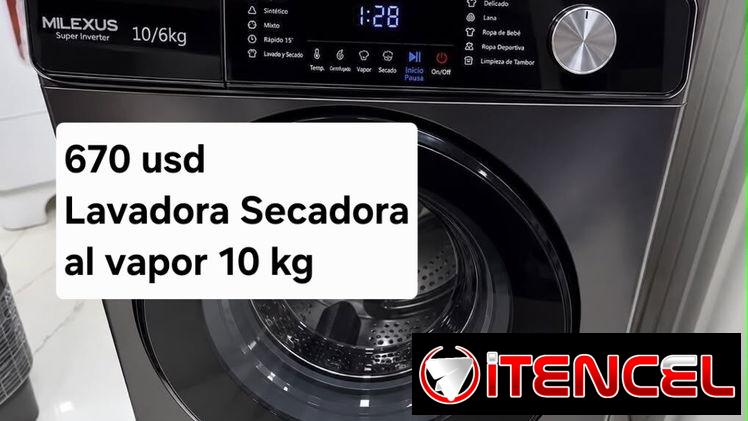 Lavadora secadora al vapor 10 kg milexus