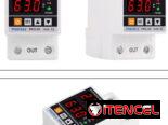 Braker y protector de alto y bajo voltage con relé y ajustable 63A 120V y 240v