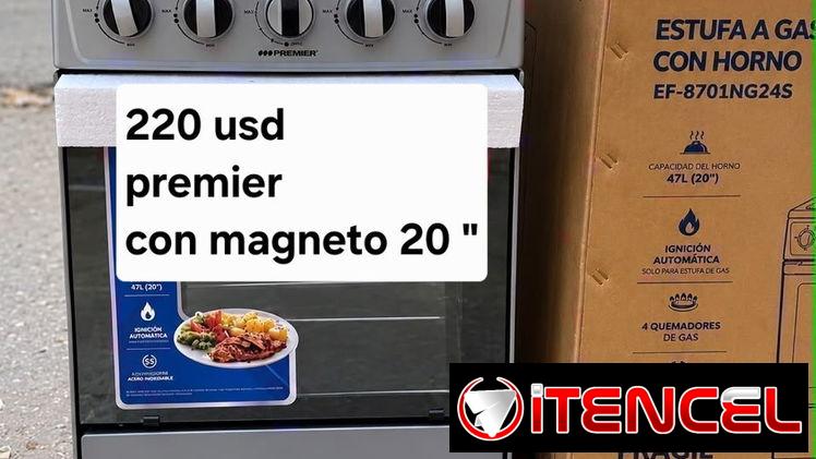 Cocina de gas de horno premier
