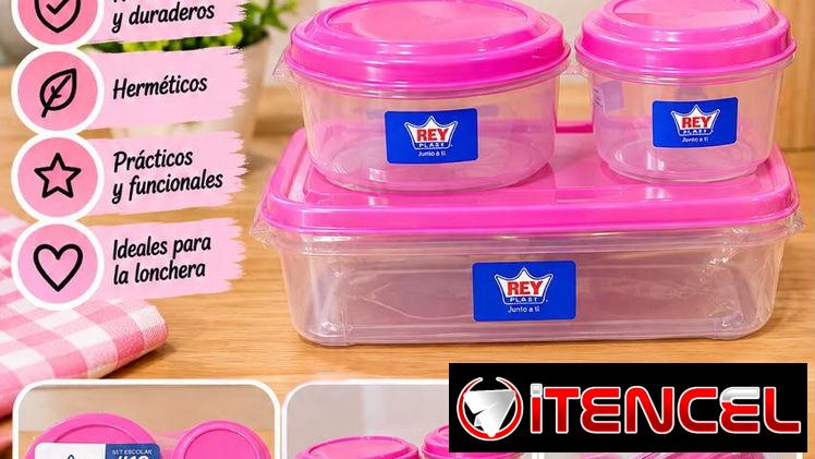 Set de 3 pozuelos escolares pequeños en 2800cup Colores disponibles  🧡Naranja 🩷Rosado