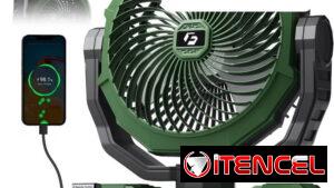 GU- Ventilador recargable portátil FRIZCOL 24000mAh (Hasta 60Hrs uso continuo) 70 USD