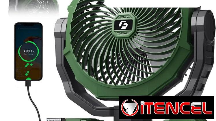 GU- Ventilador recargable portátil FRIZCOL 24000mAh (Hasta 60Hrs uso continuo) 70 USD