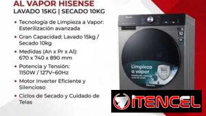 Lavadora secadora 15kg