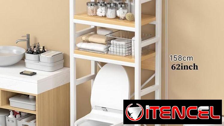 🧧Estante organizadorde 3 nivelesde tablero de madera y marco de metal/40 usd🧧