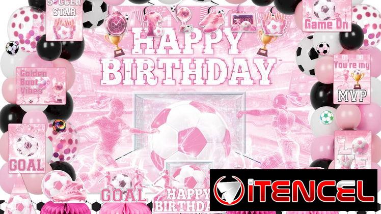 Decoraciones para fiesta de fútbol para niñas