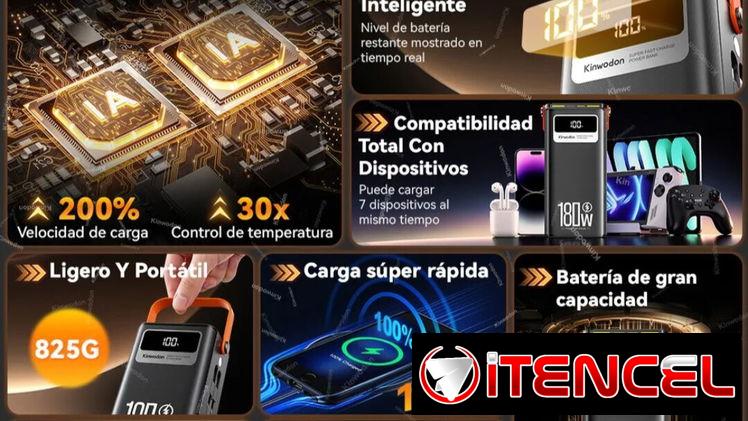 Super rápida / Power bank de 80000mAh súper rápida 180W. Brujula — foto 2
