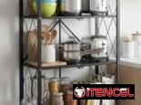 Estante metalico con ruedas 1.55 cm de alto y 70 cm de ancho 35 cm profundidad 110 USD