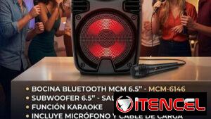 Bocina MCM 6.5" - Especial Karaoke|Bocina Bluetooth MCM 6.5 Pulgadas