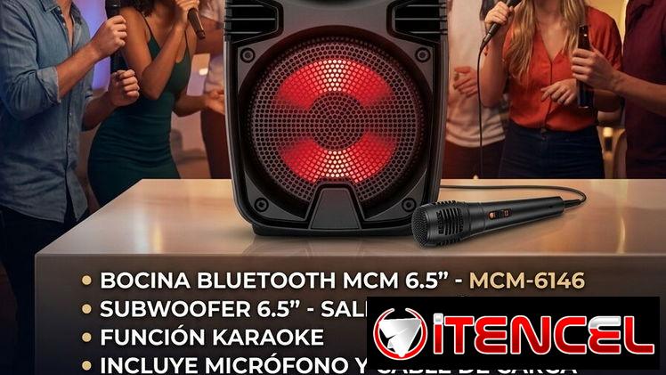Bocina MCM 6.5″ – Especial Karaoke|Bocina Bluetooth MCM 6.5 Pulgadas