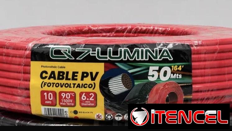 Rollo de cable PV Fotovoltaico Q7-Lumina de calibre 10 AWG