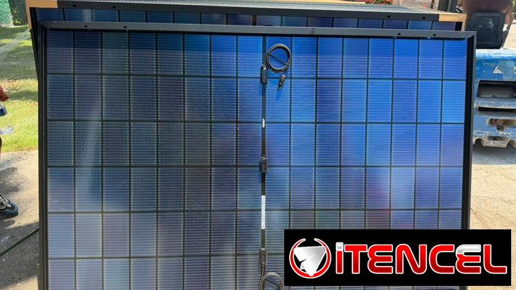 Panel solar bifacial 450w monocristalino