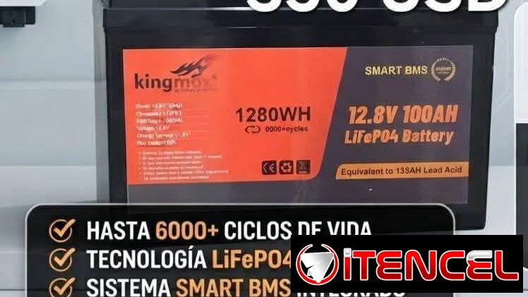 Bateria lifeP04 12v 100amp kingmox