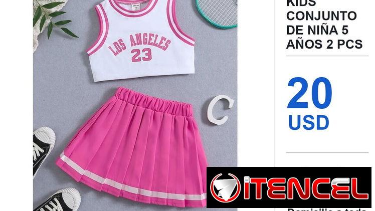 SHEIN Kids Conjunto De Niña 5 Años 2 Pcs