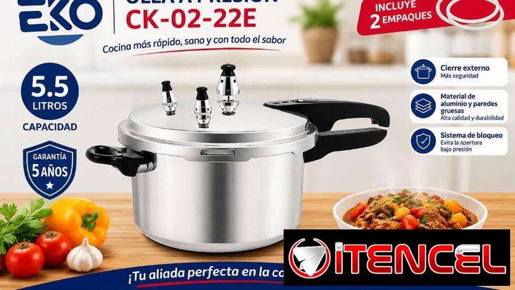 Olla a presión EKO de 5.5L