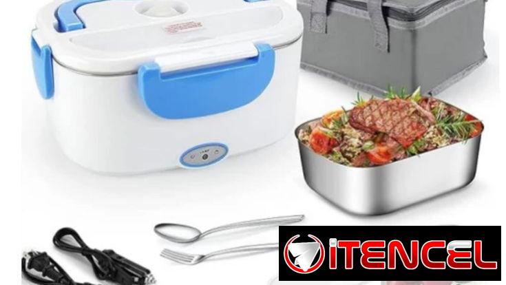 🔖Lonchera eléctrica‼️Trae todo lo de la foto, el bolso térmico, recipiente metálico, cable para conectar al auto y más. — foto 1