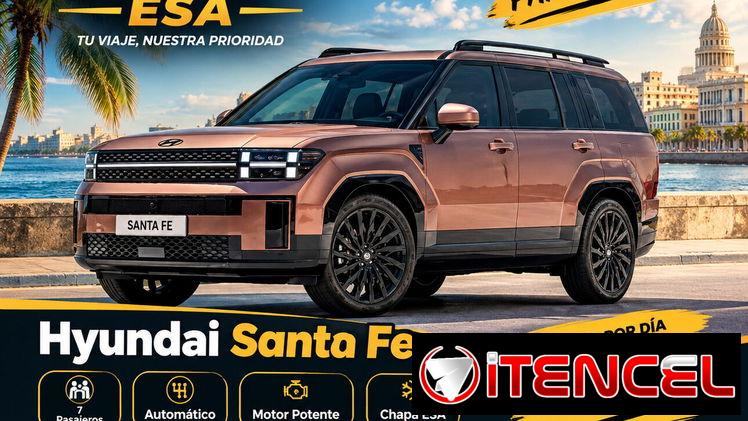 Hyundai Santa Fe disponible para renta