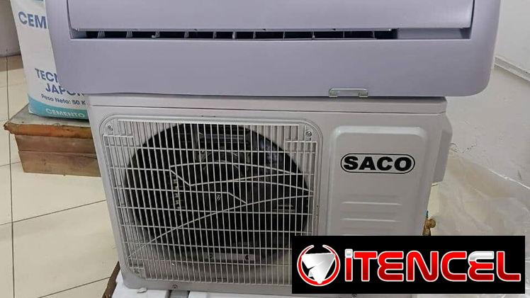 Split de 1 Tonelada 220v marca Saco  Convencional  280💵 con 🚘 incluído
