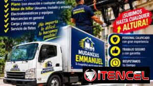 Mudanzas Emmanuel: Fletes, muebles, pianos y billares. Subimos a cualquier altura. Servicio profesional y seguro. ¡Llama