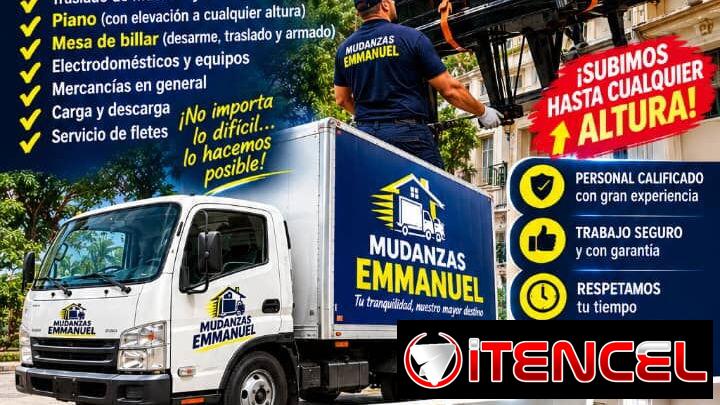 Mudanzas Emmanuel: Fletes, muebles, pianos y billares. Subimos a cualquier altura. Servicio profesional y seguro. ¡Llama