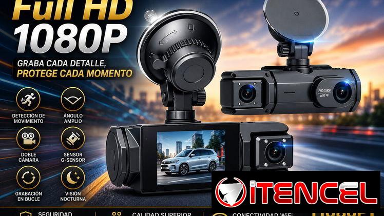 Camara paraa Carro de 1080P Full HD dos Canales