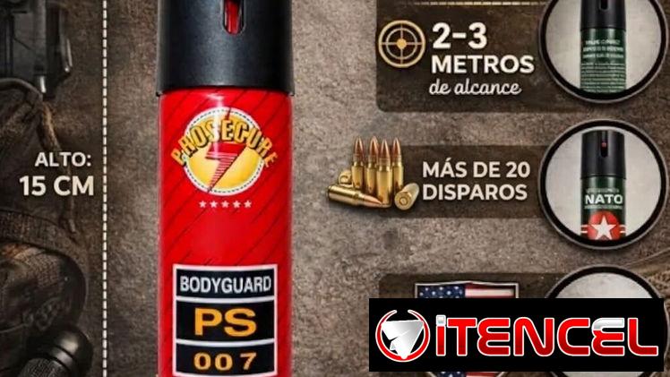 GAS PIMIENTA DE DEFENSA PERSONAL. 110ml. 📌 Características Principales: ✅Dimensiones compactas: 15 cm de alto × 3.4 cm