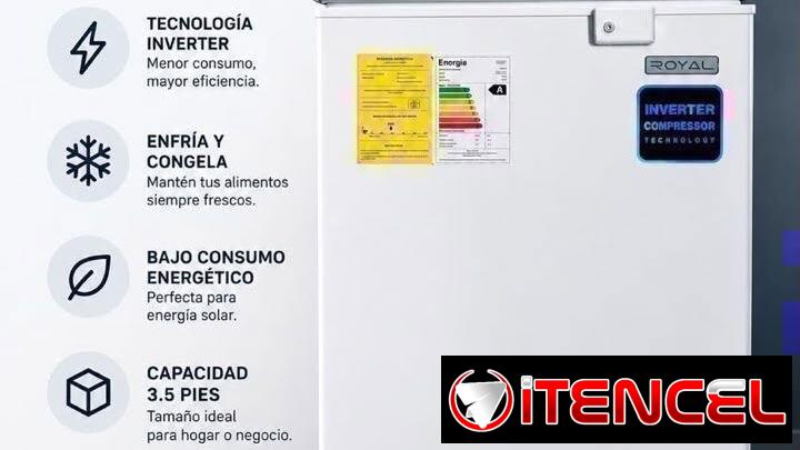Nevera royal de 3.5 pies inverter