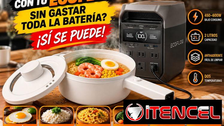 Olla Eléctrica Multifunción 2L Bajo Consumo para EcoFlow