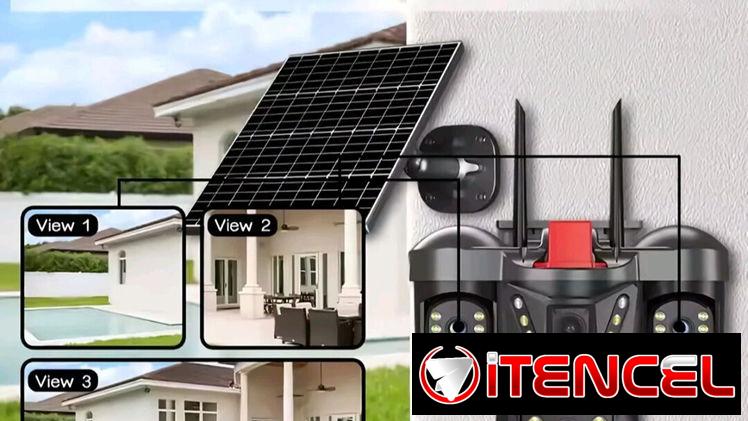 Oferta.. Cámara solar inteligente de 3 lentes 15Mpx