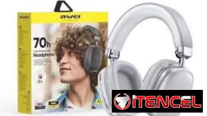 AUDÍFONOS BLUETOOTH ESTILO CASCO AWEI AT7 y  SY-VJE87 INCLUYE Cable auxiliar jack 3.5 mm CANCELACIÓN DE RUIDO