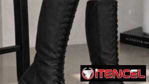 Botas altas negras