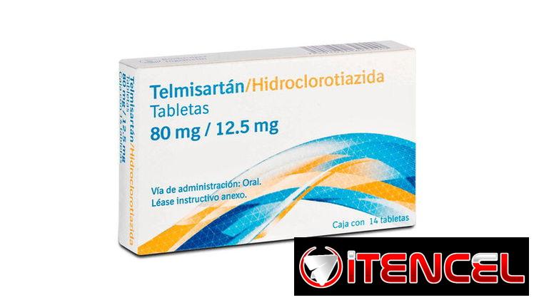 Telmisartan hidroclorotiazida 50mg/12.5mg 14 tabletas $900