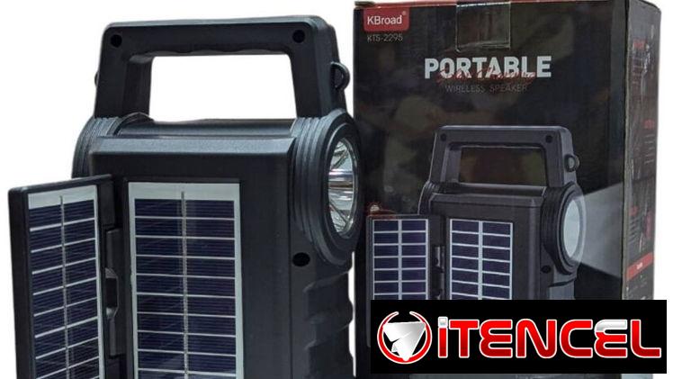 🎶 BOCINAS BLUETOOTH 3” CON LINTERNA, CORREA Y PANEL SOLAR 🔊 — foto 2