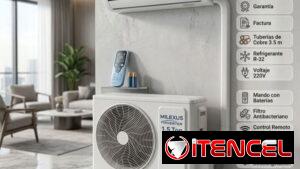 *Splits Milexus de 1.5 Tonelada* *Inverter 220v* - Precio 650 USD - Con transporte - Garantía 1 mes *Zelle y MN*❌️