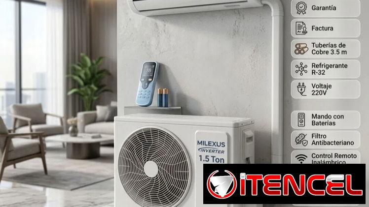 *Splits Milexus de 1.5 Tonelada* *Inverter 220v* - Precio 650 USD - Con transporte - Garantía 1 mes *Zelle y MN*❌️