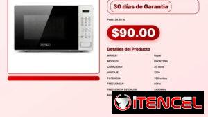 HORNO MICROONDAS ROYAL 20 L .