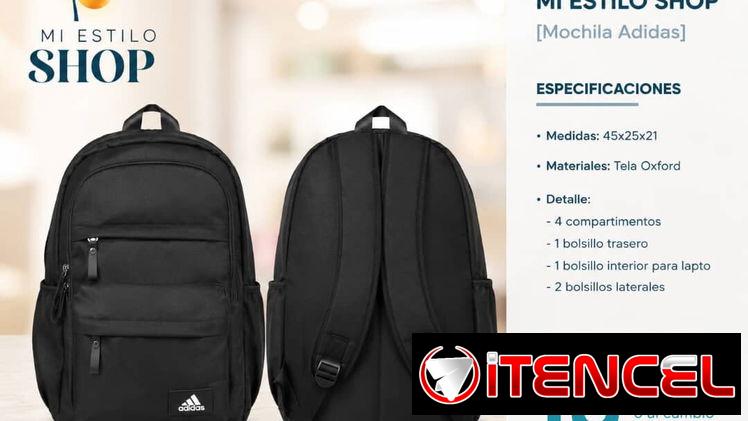 Mochila Adidas negra 18 usd