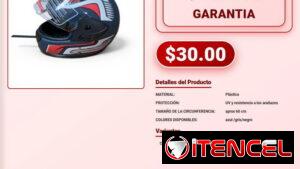 Casco Integral Para Motociclista Proteccion UV Y Anti Arañazos 60cm VPT-0115