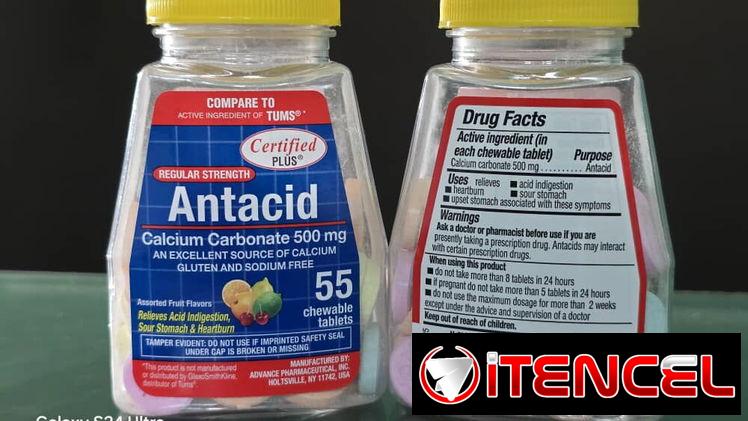Carbonato de Calcio antiácidos