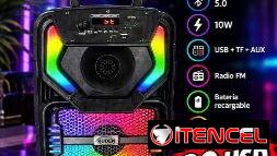 🔊 Bocina Bluetooth RUDEN RU-08 - 8 Pulgadas + Luces LED RGB - $30 USD