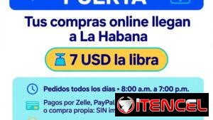 Compras online HASTA TU PUERTA | 7 USD la libra