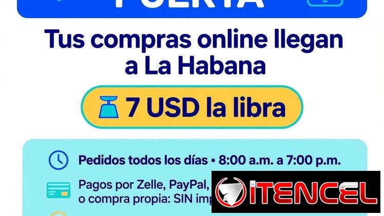 Compras online HASTA TU PUERTA | 7 USD la libra
