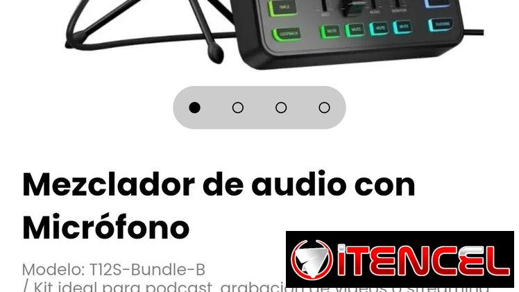Mezclador de audio con Micrófono Modelo: T12S-Bundle-B