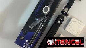 Trípode con mando,luces y seguimimientos