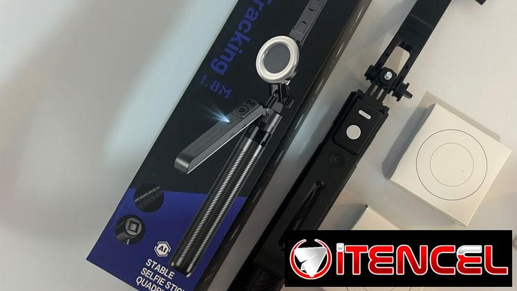 Trípode con mando,luces y seguimimientos