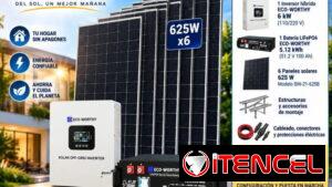 ☀️ KIT FOTOVOLTAICO COMPLETO – INSTALACIÓN INCLUIDA – $5450 USD ⚡