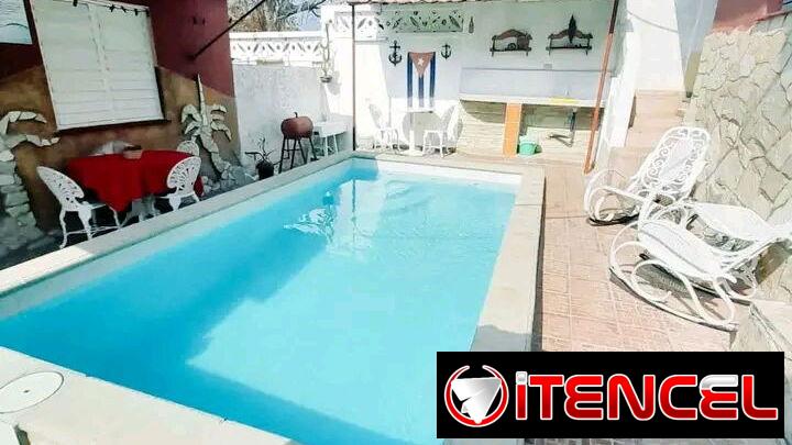 🏠 Casa De Renta En Guanabo Con Piscina. 👥 Capacidad para 4 personas. ❄️ Climatización asegurada. 📱+5355284821
