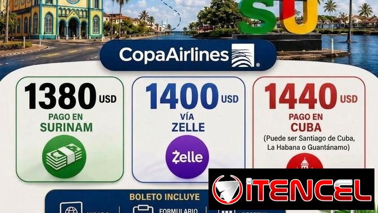 Boletos a Surinam