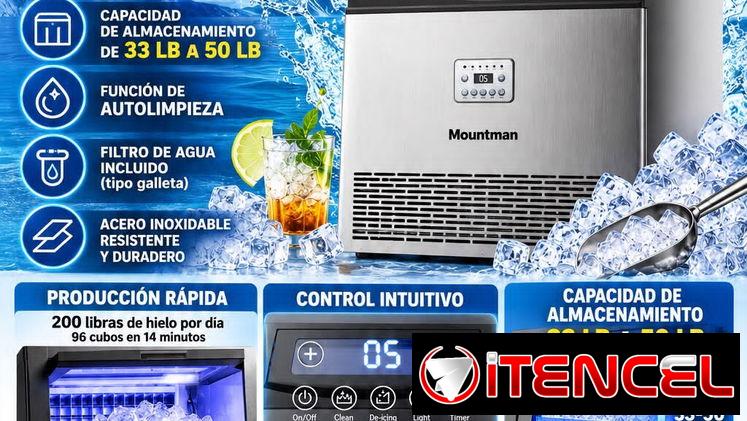 Máquina de Hielo 200lbs diarias
